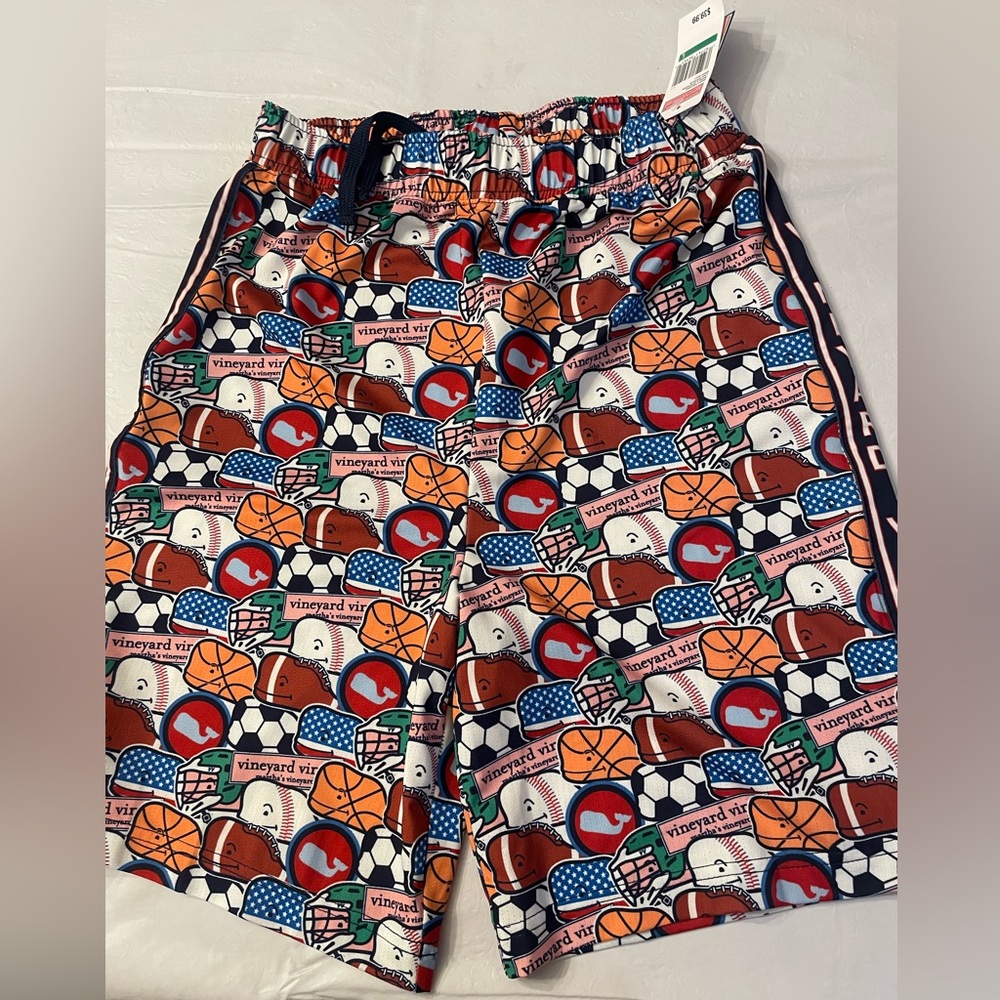 Vineyard Vines Whale Pattern Boys Shorts